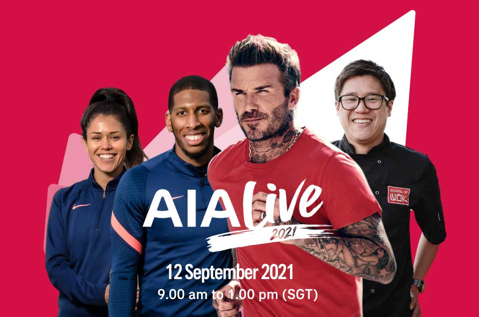 David Beckham talks ‘Tai Chi’ and mental health at AIA Live 2021
