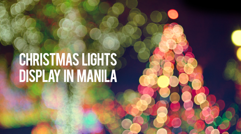 Christmas lights display in Manila