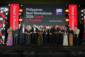 Global authority in workplace culture reveals top 35 best workplaces in the Philippines